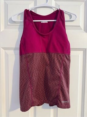 Marmot Racerback Tank with Built-in Low Impact Bra, Magenta